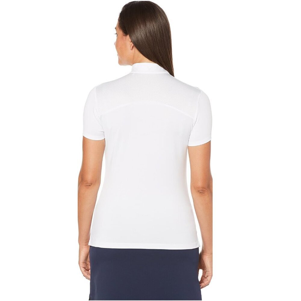 NEW Callaway Women's Ventilated Kaleidoscope Mock Short Sleeve Golf Polo Shirt - Picture 2 of 7